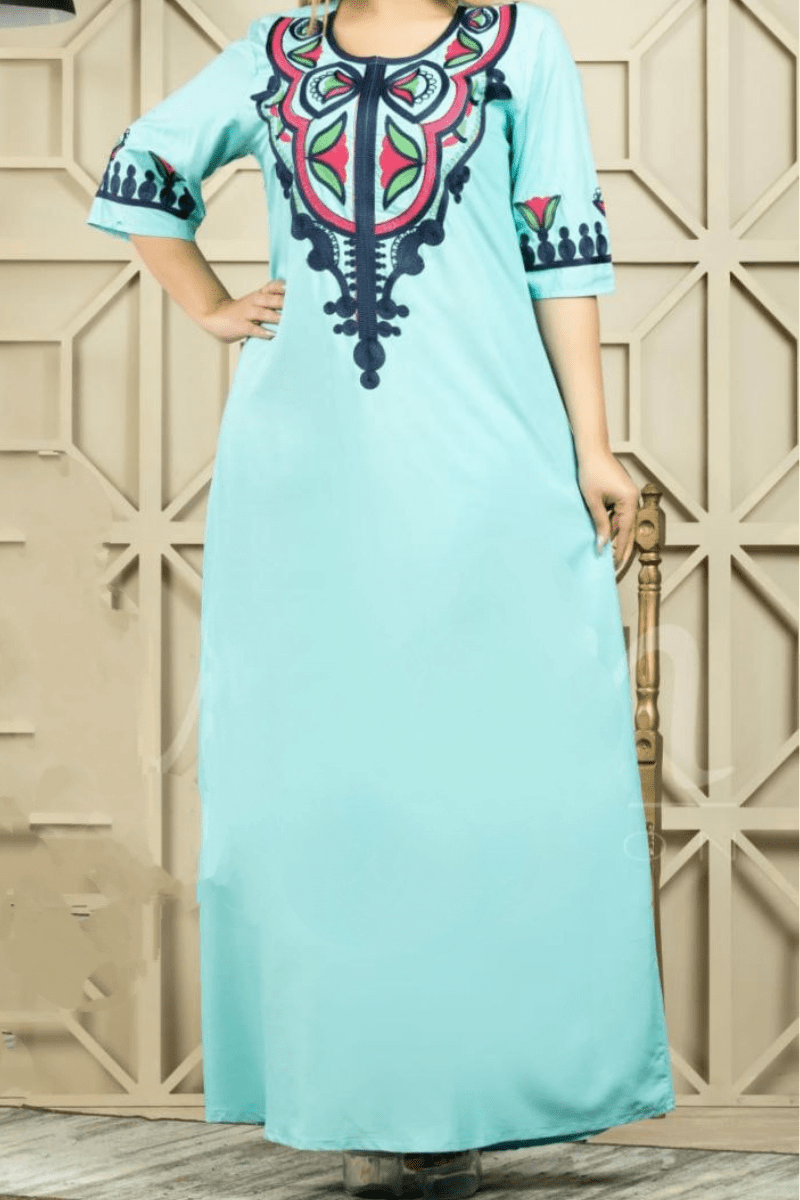 جلابية حنين بتصميم أنيق - قطن