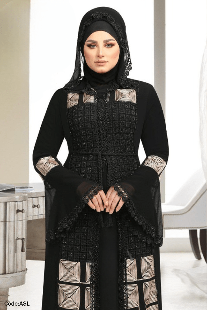 عباية خد القمر- حرير