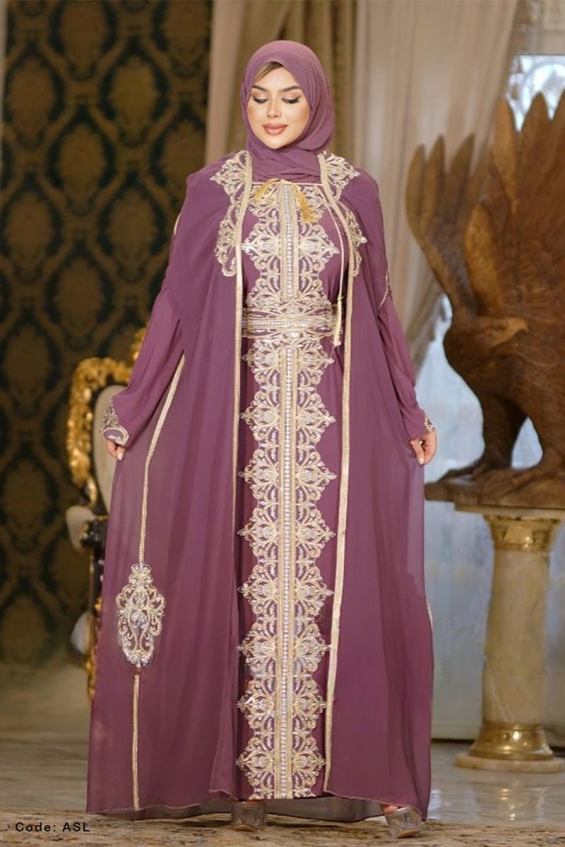 قفطان رقية - حرير وشيفون