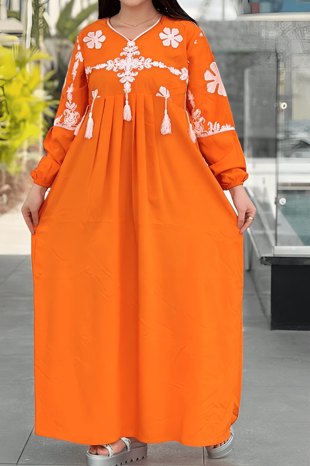 جلابية بينة - كتان