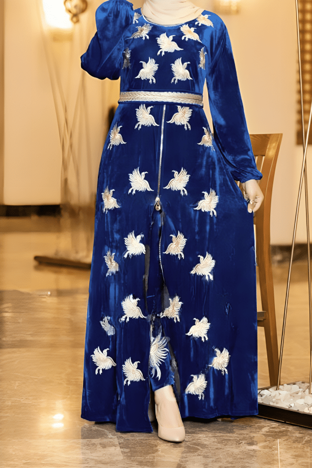 قفطان غزل - قطيفة زبدة