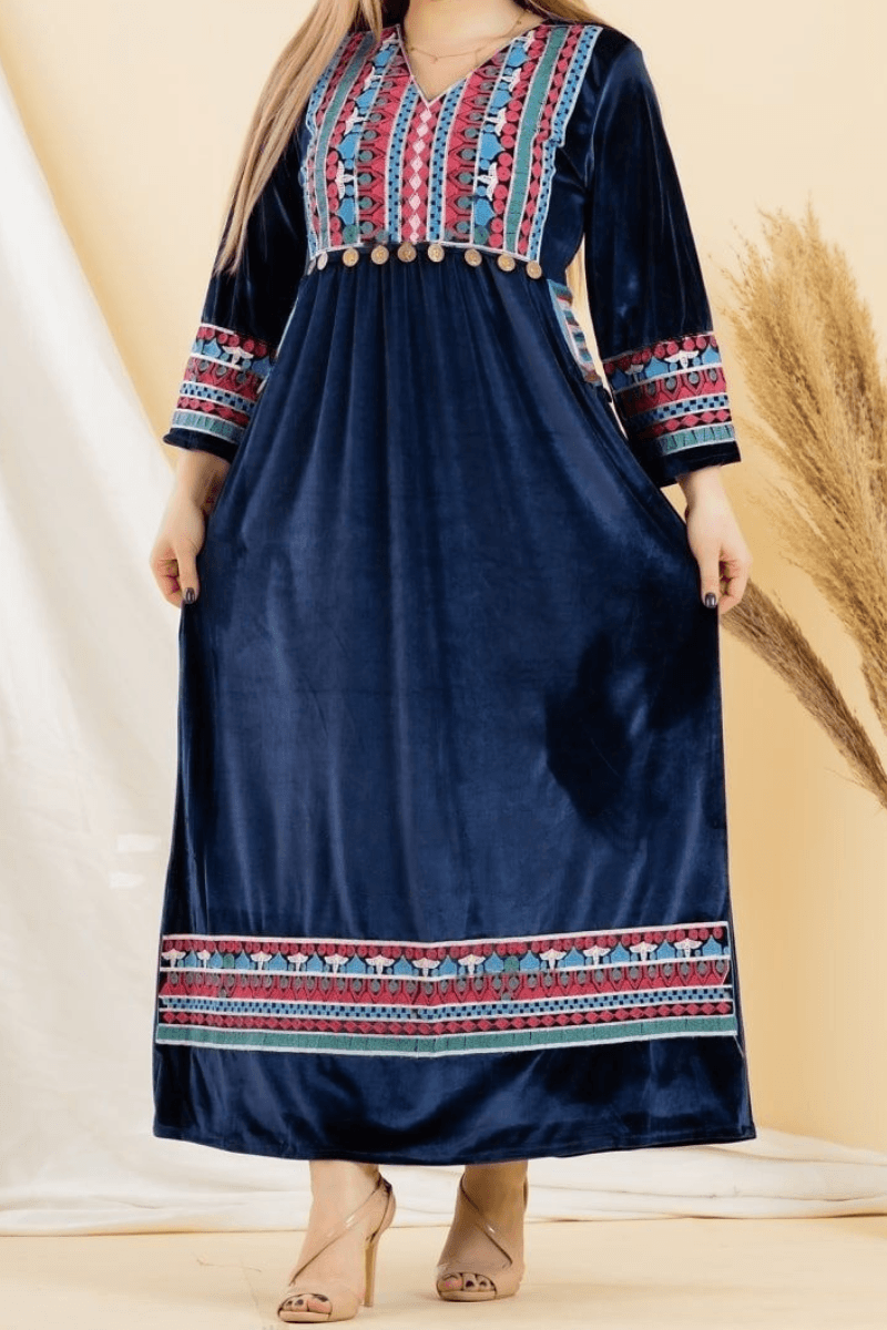 جلابية بتول بتصميم راقي - قطيفة عالي الجودة