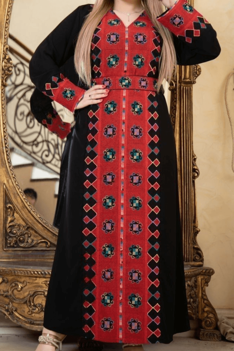 عباية سليمة بتصميم راقي - كريب عالي الجودة