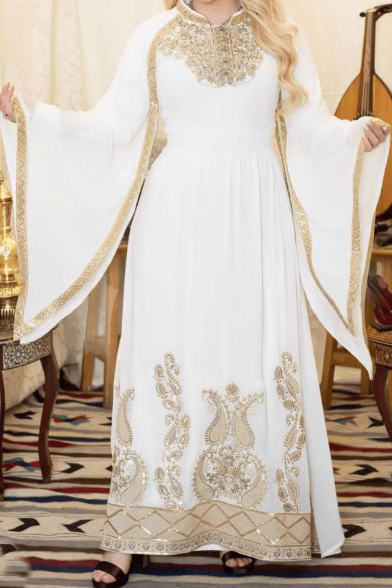 قفطان فيريال بتصميم راقي - شيفون