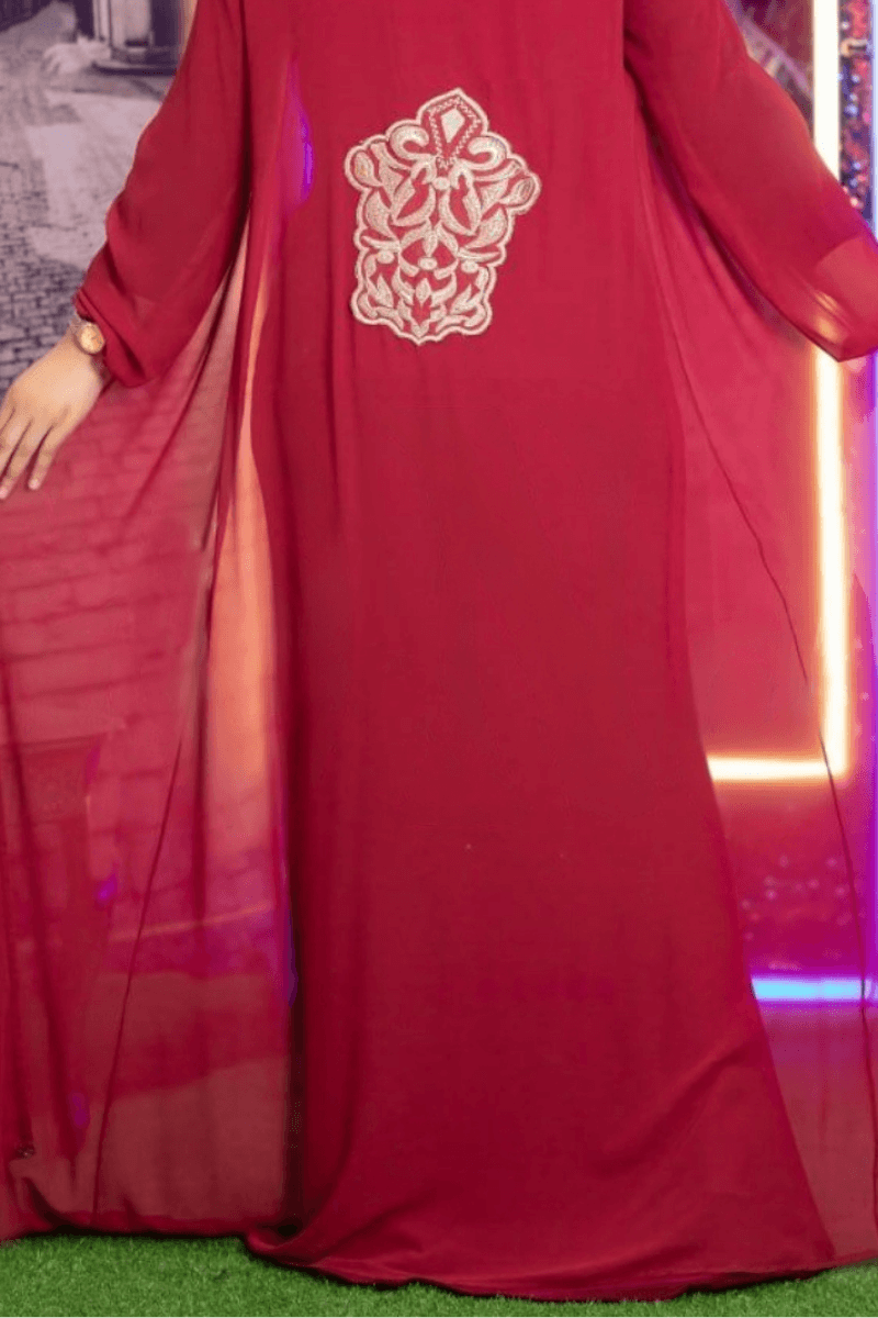 طقم عباية استقبال زها - شيفون