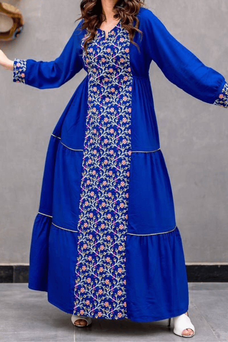 جلابية تايا بتصميم رقيق - قطن