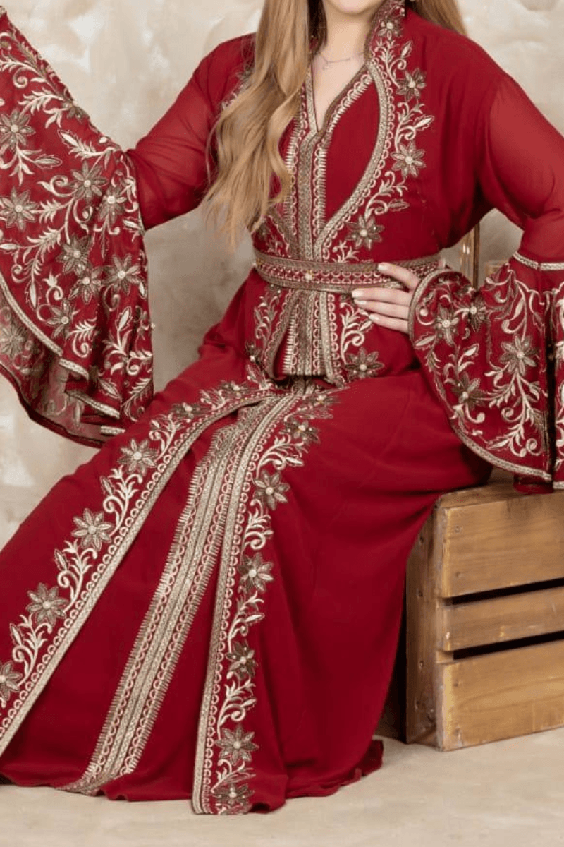 قفطان لارا بتصميم فخم - شيفون مبطن