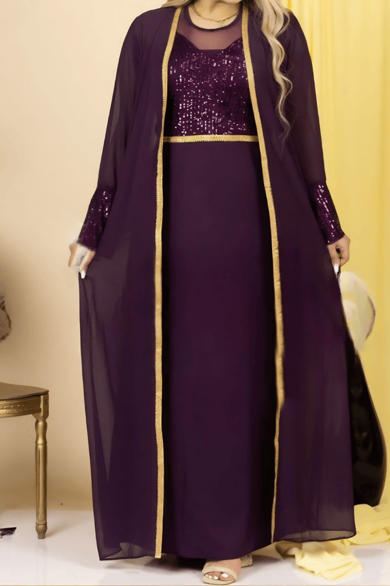 طقم جلابية ليان - شيفون و كريب