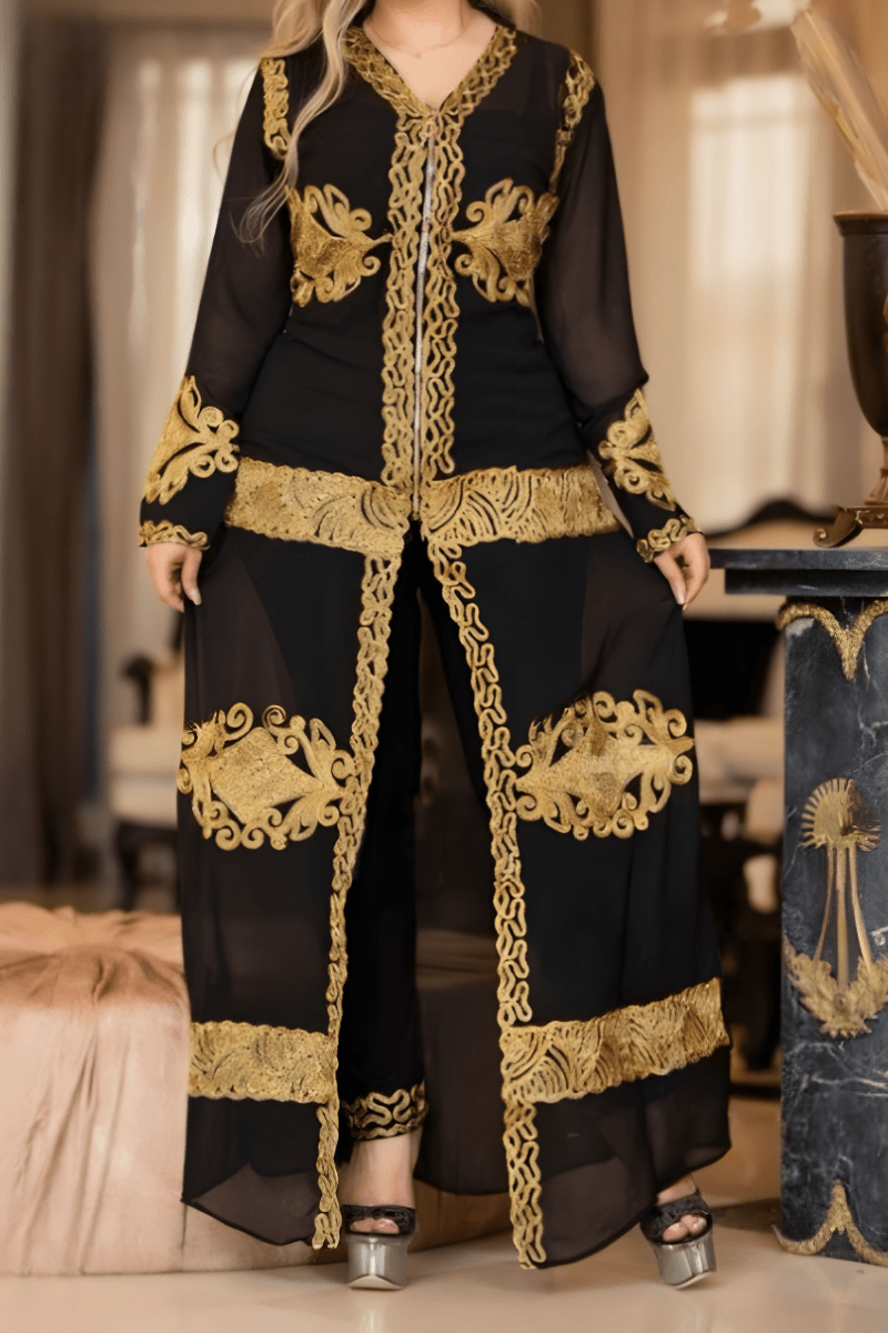 طقم جلابية ميريام - شيفون عالي الجودة