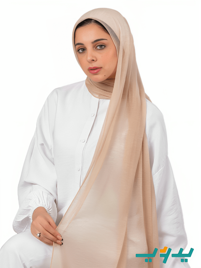 طرحة بتصميم ناعم - كويتي بيزك