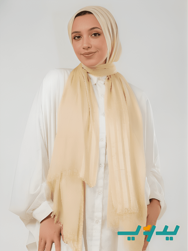 طرحة بتصميم رقيق - شاش