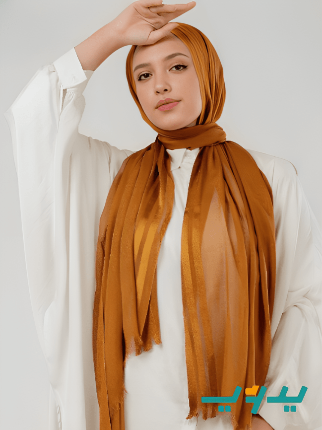 طرحة بتصميم رقيق - شاش