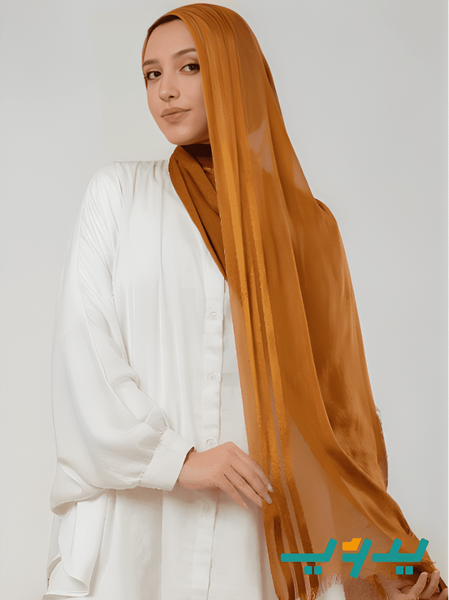 طرحة بتصميم رقيق - شاش