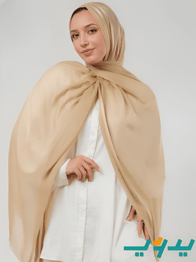 طرحة بتصميم رقيق - شاش