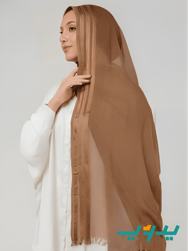 طرحة بتصميم رقيق - شاش