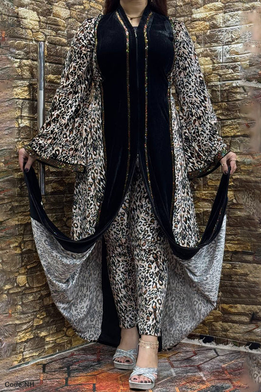 طقم عباية شيتا - مخمل شتاء 2026