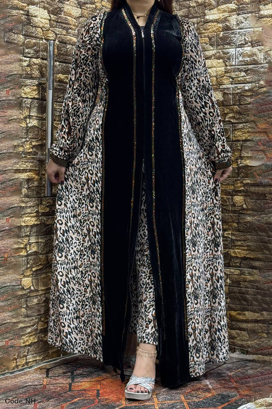 طقم عباية شيتا - مخمل شتاء 2026