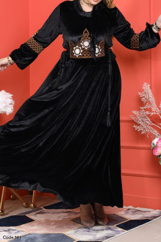 جلابية استقبال تاج الاميرة - مخمل شتاء 2026