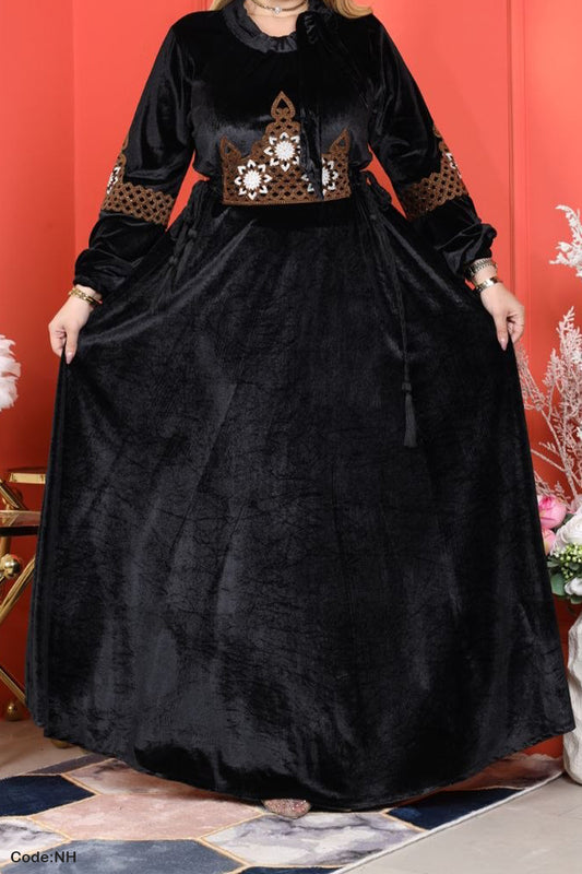 جلابية استقبال تاج الاميرة - مخمل شتاء 2026