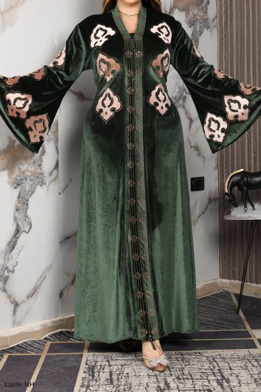 جلابية استقبال سندسة - مخمل شتاء 2026