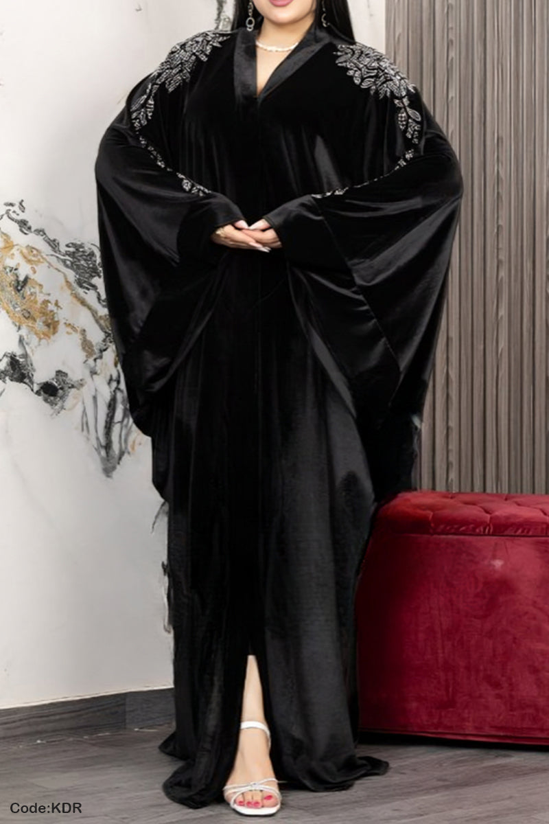عباية كارمن - قطيفة مخمل ناعم شتاء 2026
