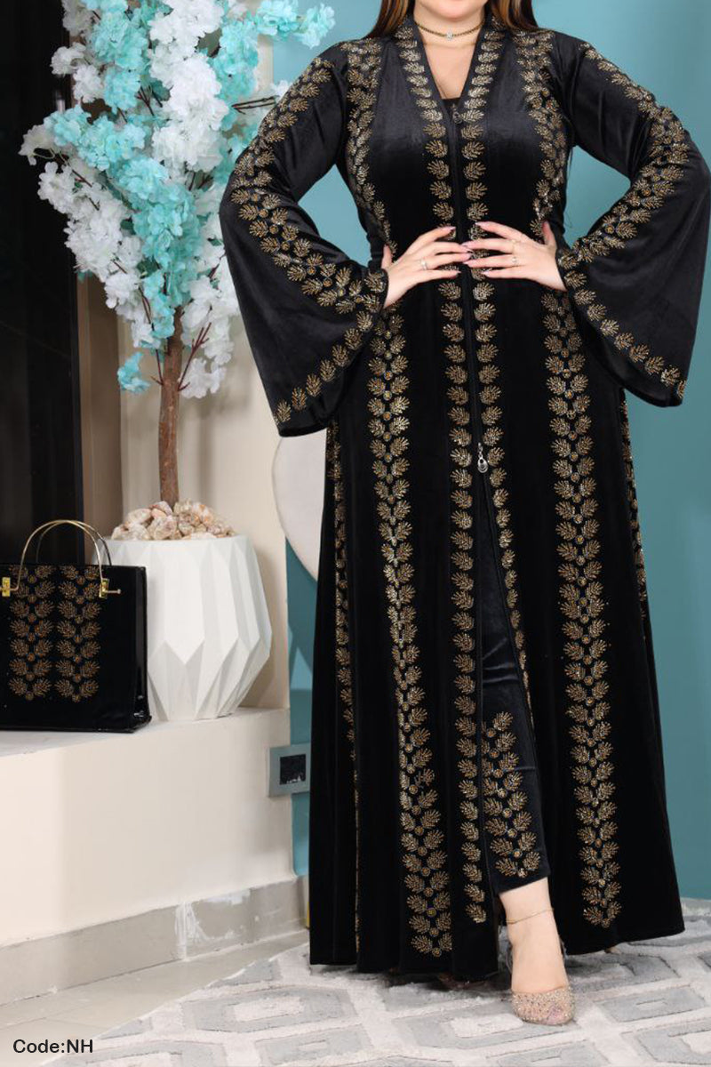 طقم عباية سنبلة - مخمل شتاء 2026