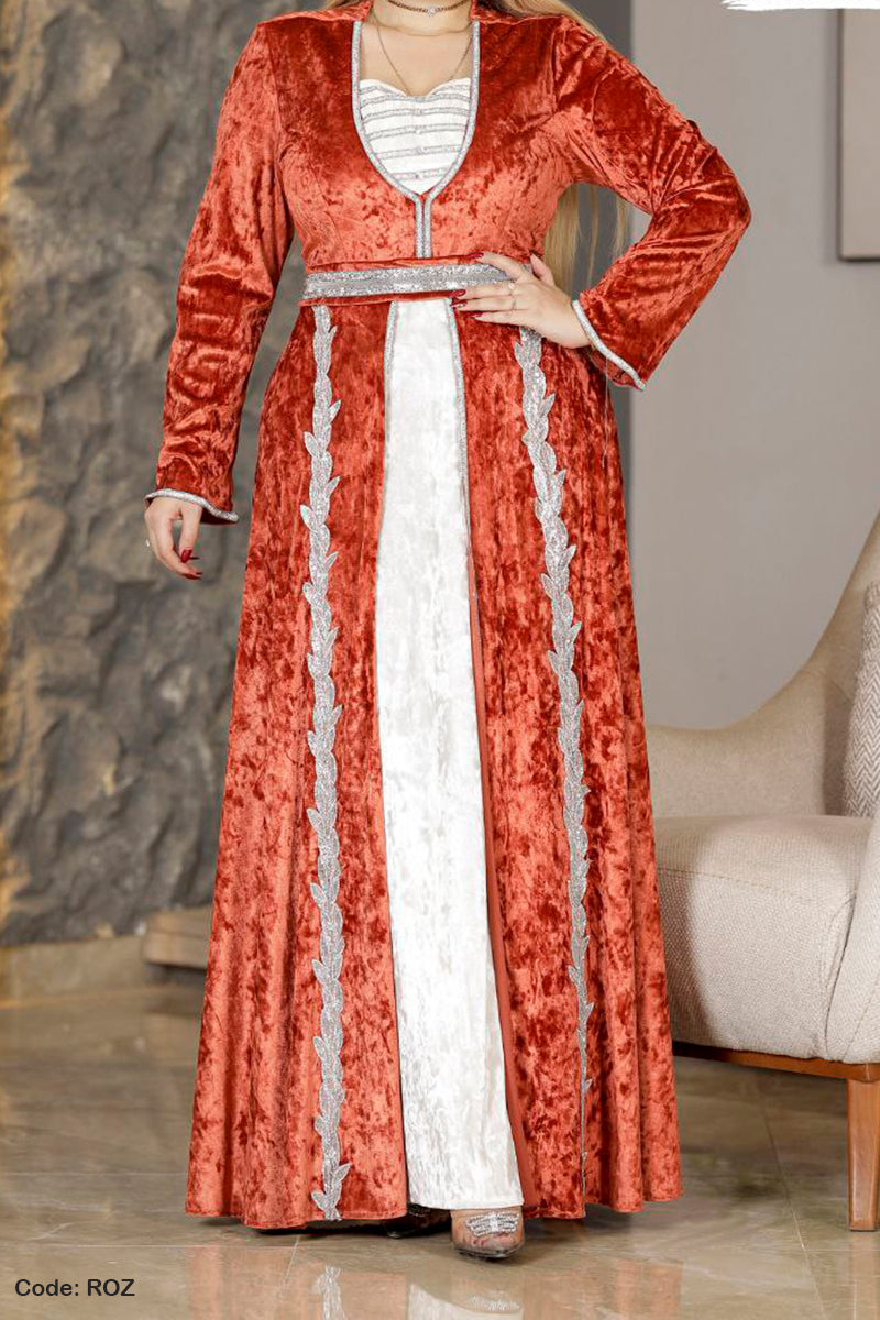 قفطان ميرال الشتوي - مخمل شتاء 2026