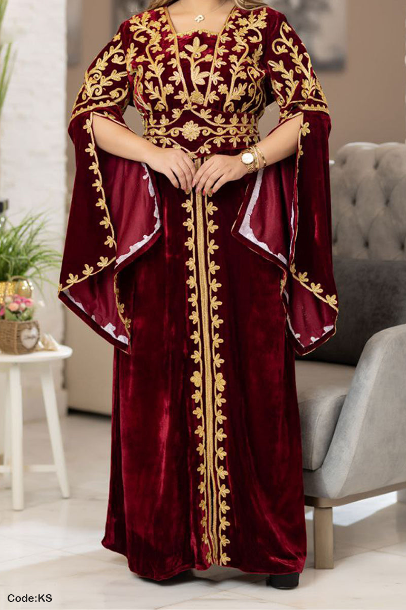 حلابية استقبال نجاة - قطيفة مخمل ناعم شتاء 2026