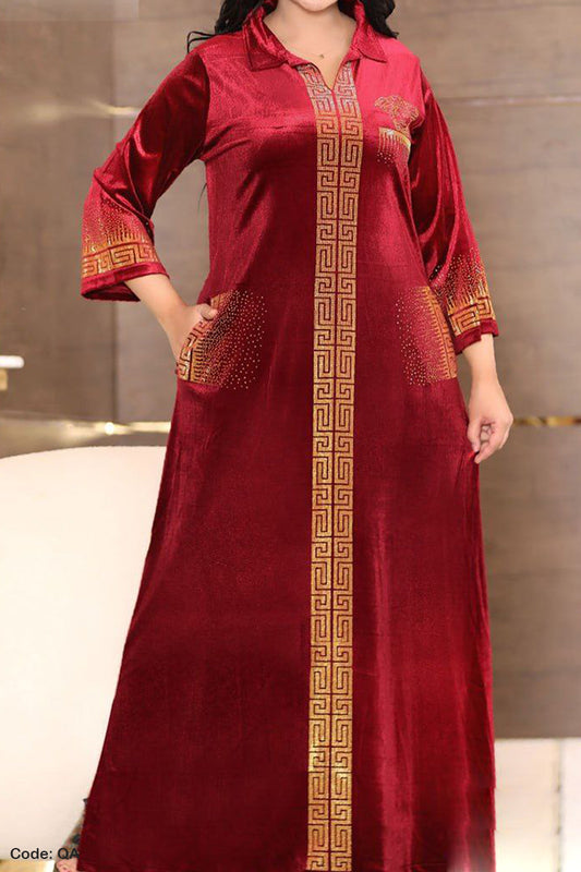 جلابية رهف الشتوية - مخمل شتاء 2026