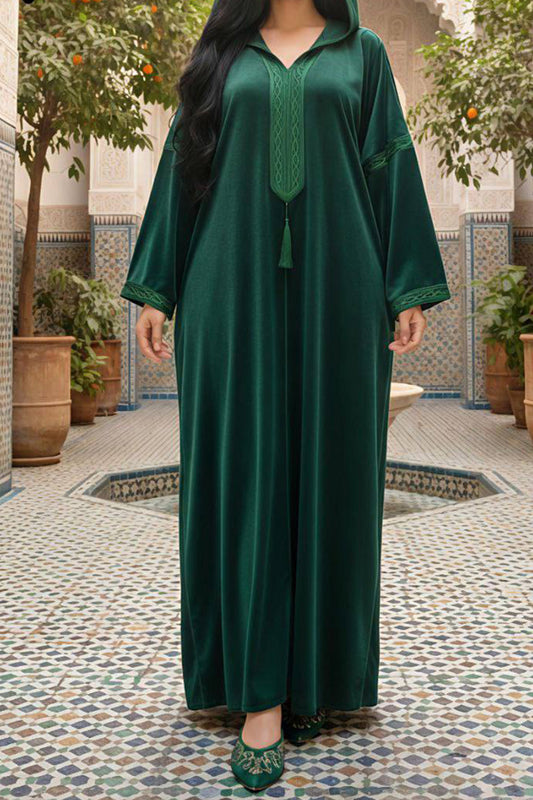 عباية ثريا - قطيفة مخمل ناعم شتاء 2026