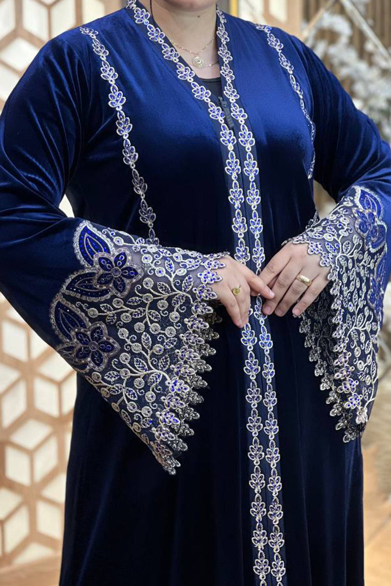 عباية استقبال نسمة - مخمل شتاء 2026
