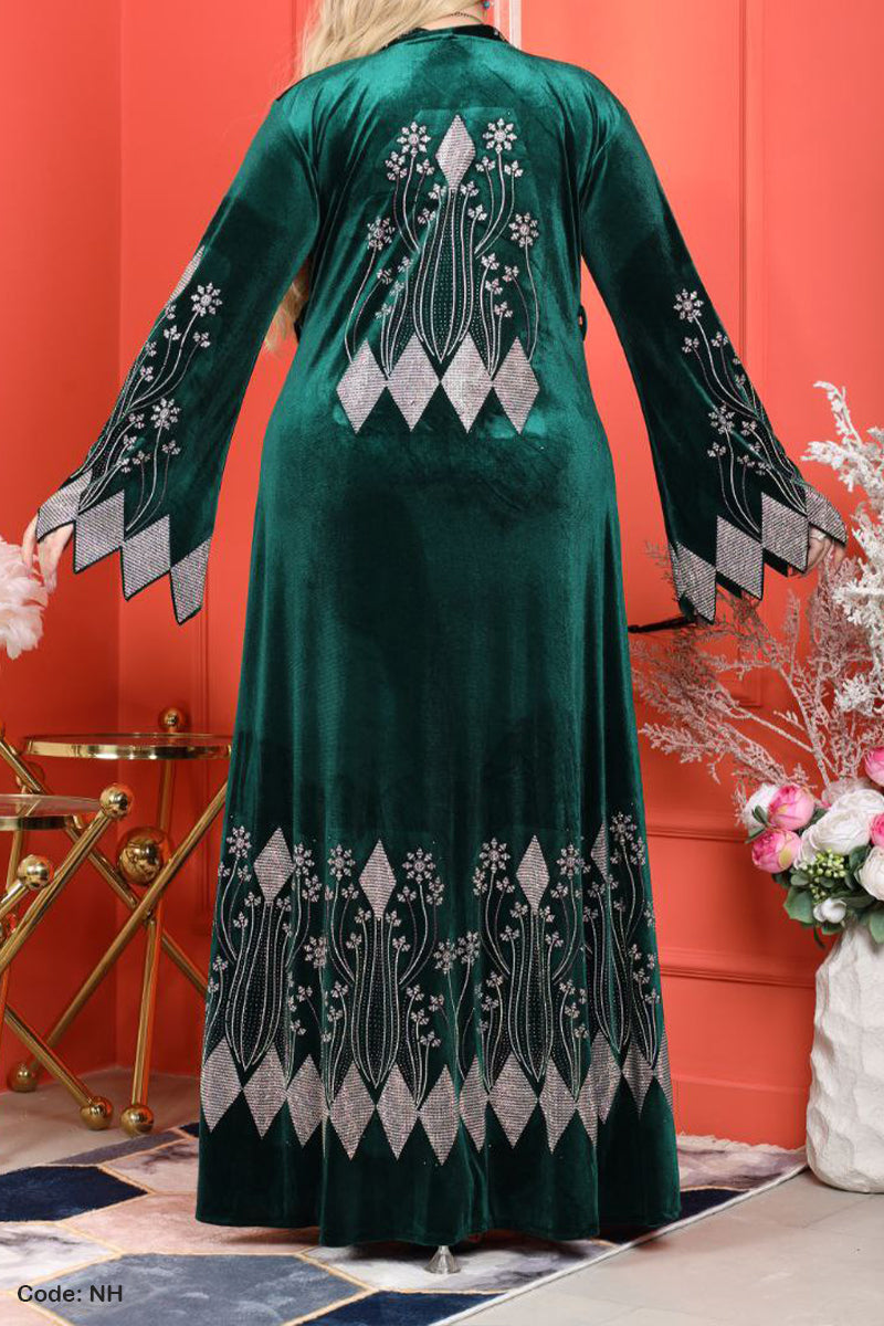 طقم عباية روتانا - مخمل شتاء 2026