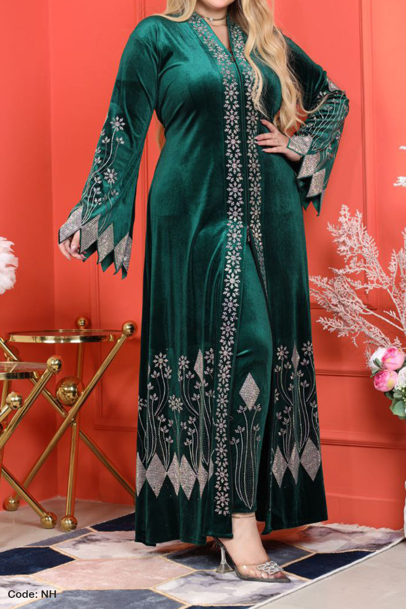 طقم عباية روتانا - مخمل شتاء 2026