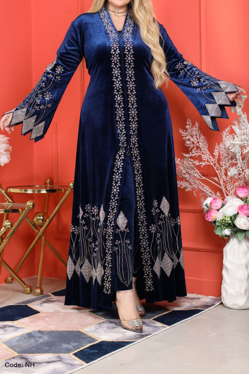 طقم عباية روتانا - مخمل شتاء 2026