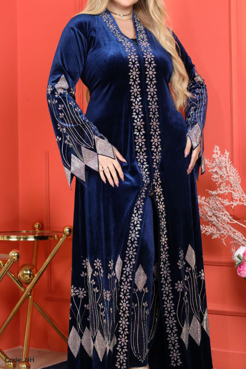 طقم عباية روتانا - مخمل شتاء 2026