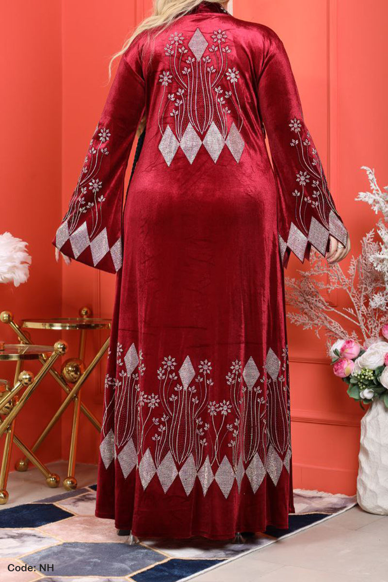 طقم عباية روتانا - مخمل شتاء 2026