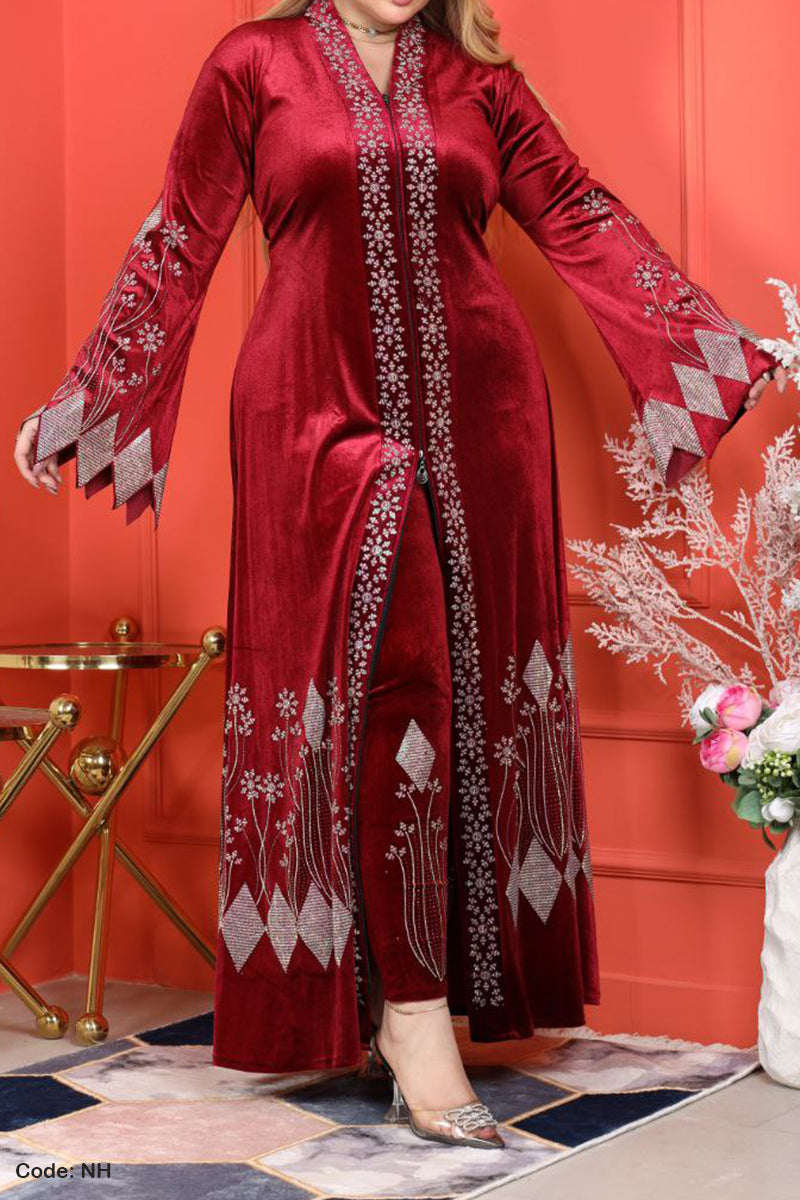 طقم عباية روتانا - مخمل شتاء 2026