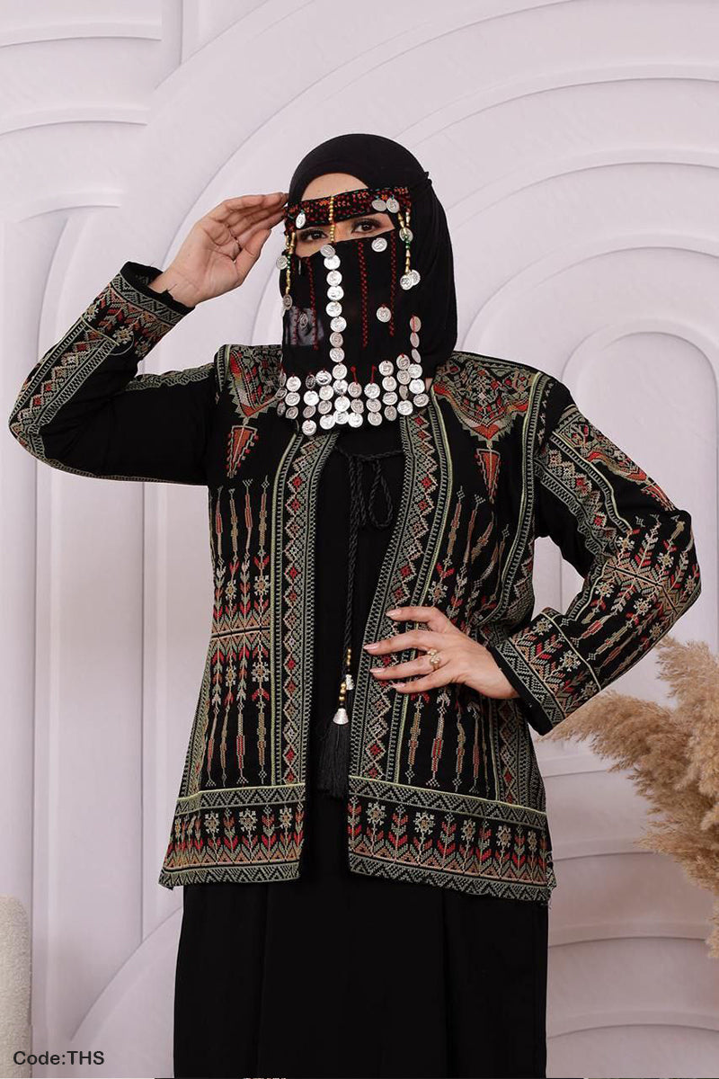 سترة فرحة بتصميم عسيري  - كريب سعودي