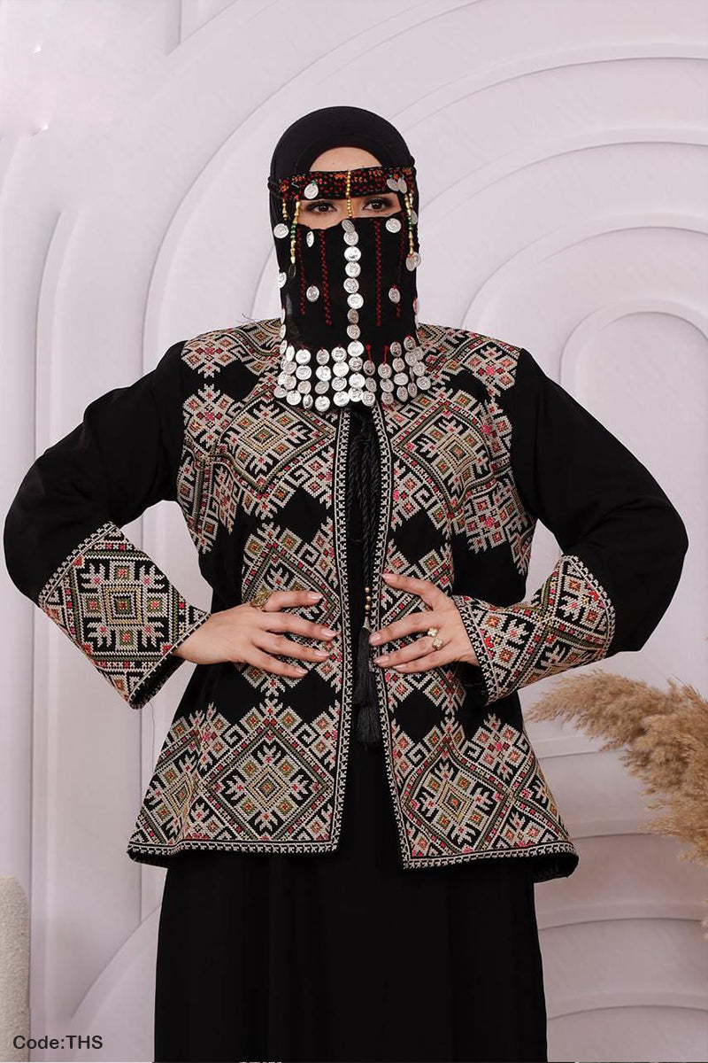 سترة افنان بتصميم عسيري  - كريب سعودي