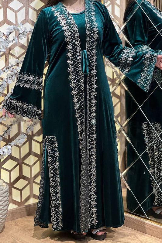 عباية استقبال نادرة - مخمل شتاء 2026