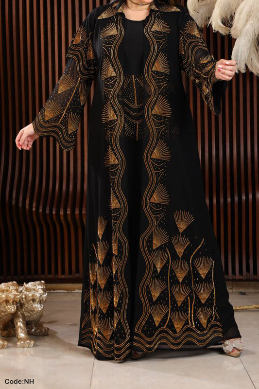 طقم عباية ربيعه - مخمل شتاء 2026