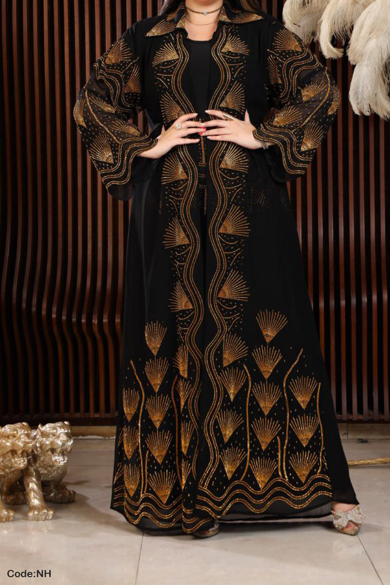 طقم عباية ربيعه - مخمل شتاء 2026