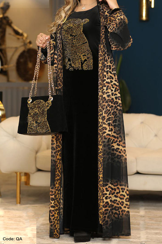 طقم جلابية بسيمة الشتوي - مخمل شتاء 2026