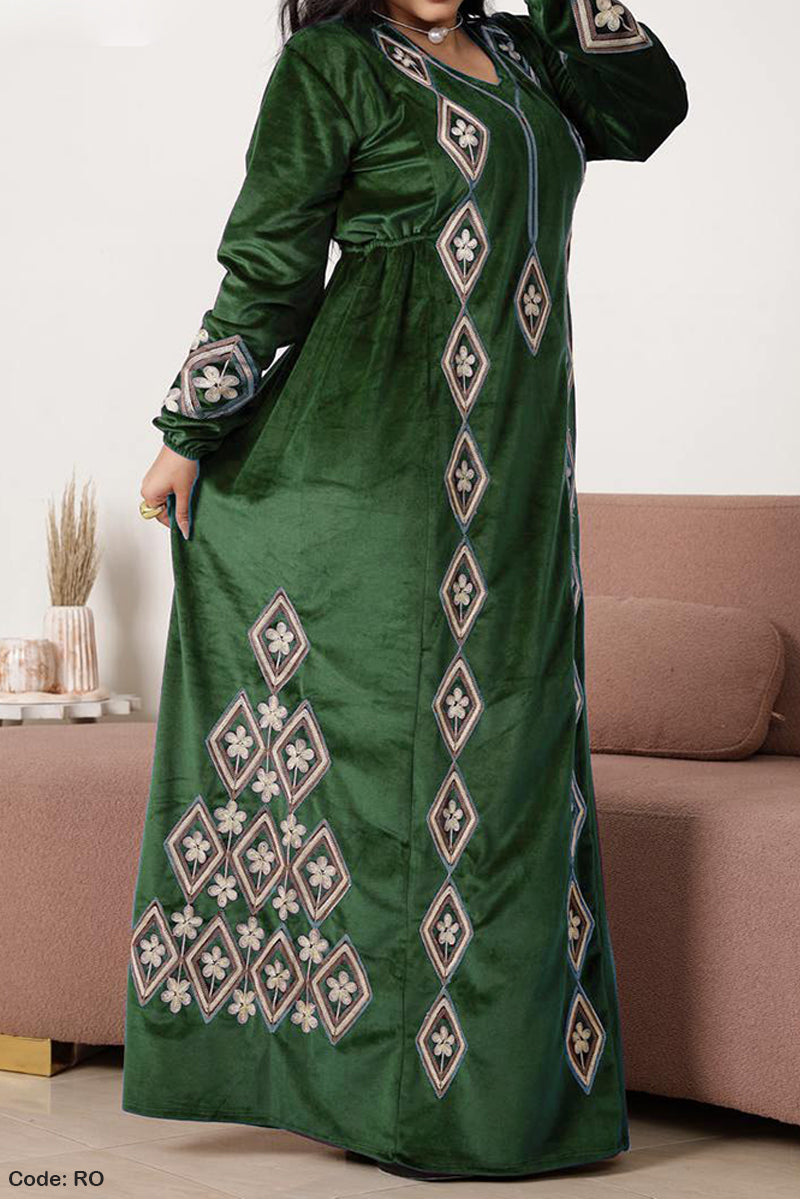 جلابية نهى الشتوية - مخمل شتاء 2026