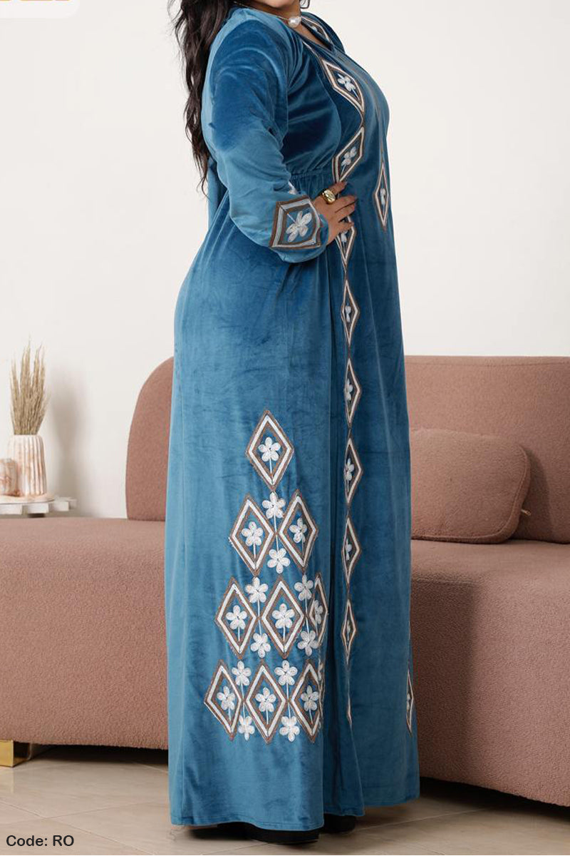 جلابية نهى الشتوية - مخمل شتاء 2026