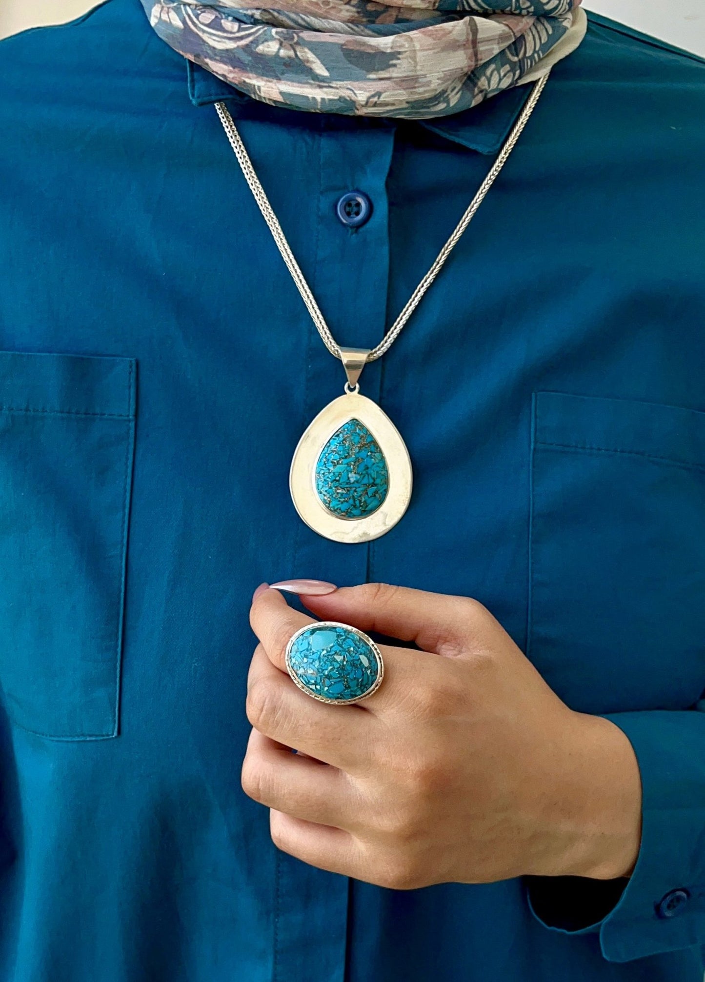 طقم روفان الراقي مطلي ذهب و فضة