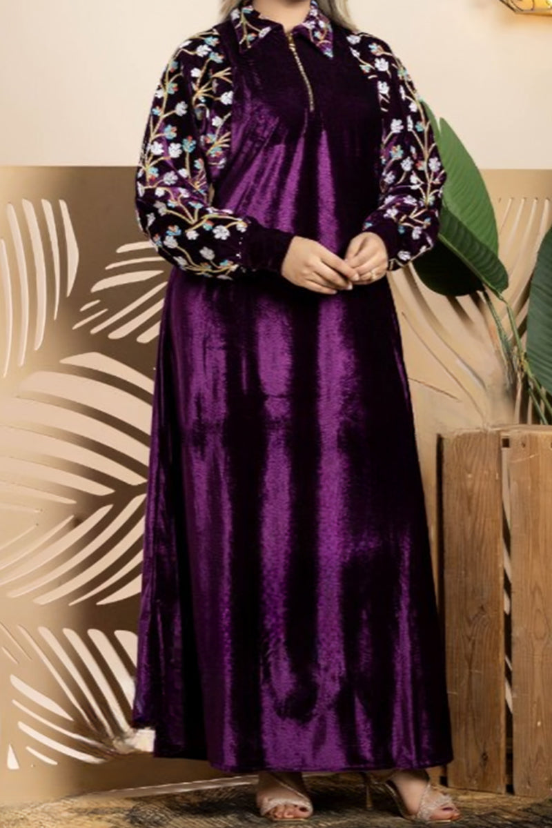 عباية هويدا - قطيفة مخمل ناعم شتاء 2026