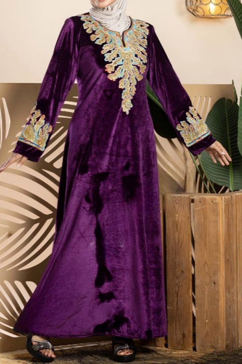 عباية سميرة - قطيفة مخمل ناعم شتاء 2026