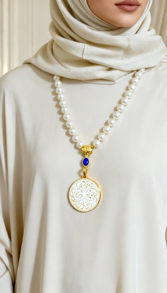 عقد وعد - مطلي بماء الذهب