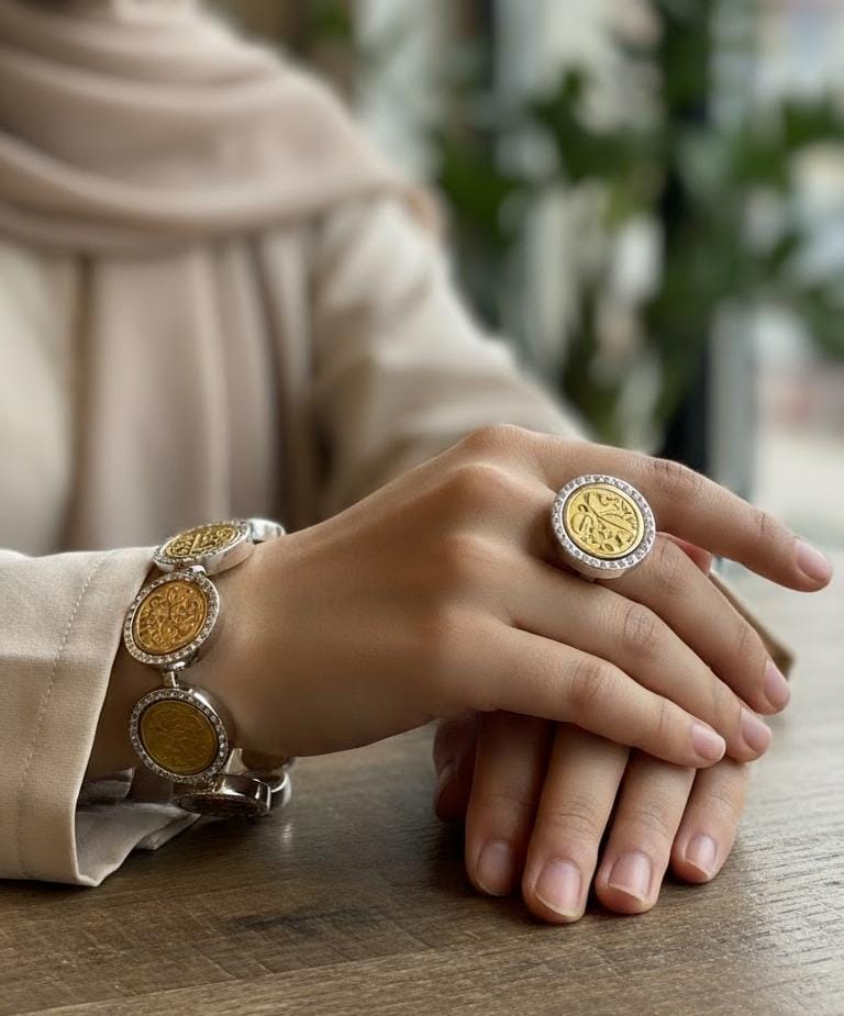 طقم عشق - مطلي بماء الذهب